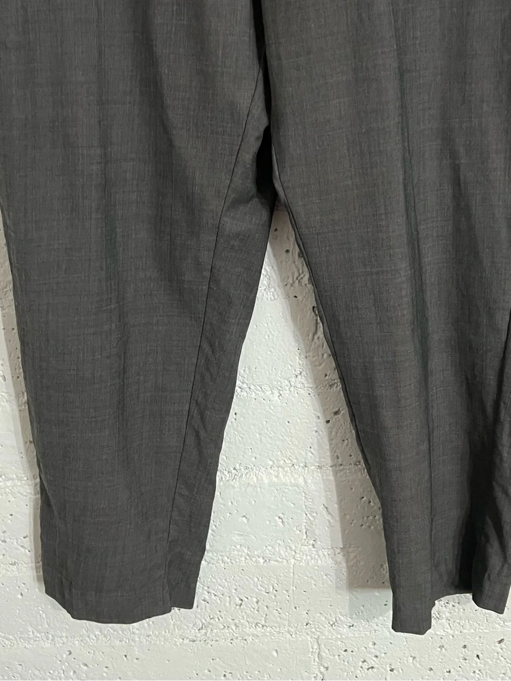 Banana Republic Marzotto Pants 38x32 Gray Athletic Tapered Fit Fine Italian Wool